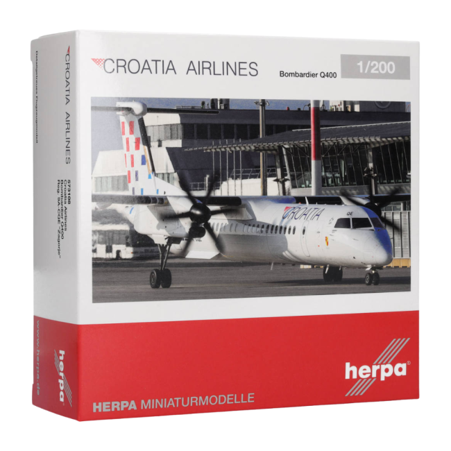 Herpa Wings Flugzeugmodell Croatia Airlines Dash 8-400 (1:200)